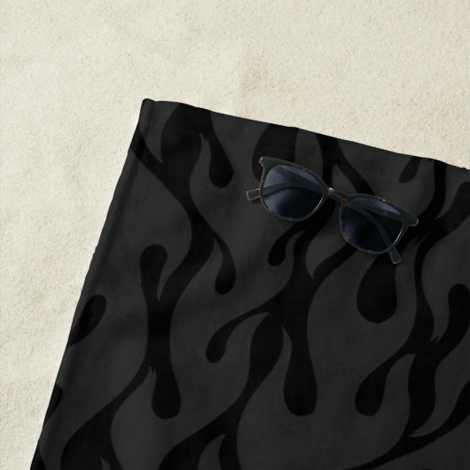 名前をカスタムするダートバイクライダーモトクロスレース ビーチタオル (インサイチュ)