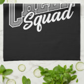 名前をカスタムするチアリーダー学校大学応援分隊 キッチンタオル (折り畳み)