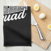 名前をカスタムするチアリーダー学校大学応援分隊 キッチンタオル (四つ折り)