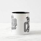 名前をカスタムするチアリーダー学校大学応援分隊 ツートーンマグカップ (中央)