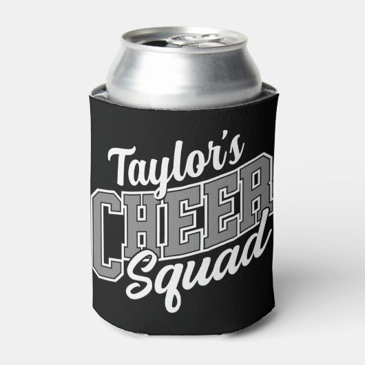 名前をカスタムするチアリーダー学校大学応援分隊 缶クーラー (缶正面)
