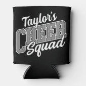 名前をカスタムするチアリーダー学校大学応援分隊 缶クーラー (正面)