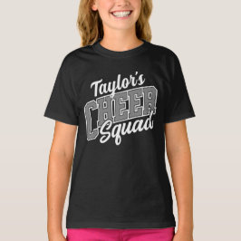 名前をカスタムするチアリーダー学校大学応援分隊 Tシャツ