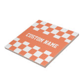 名前をカスタムするチェッカーボードパターン タイル (側面)
