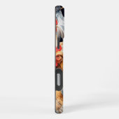 名前をカスタムするチキンズニワトリ卵 iPhoneケース (右側面)