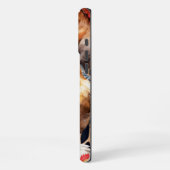 名前をカスタムするチキンズニワトリ卵 iPhoneケース (左側面)