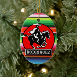 名前をカスタムするチャロホースメスペインのキシカンセラペ セラミックオーナメント