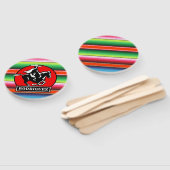 名前をカスタムするチャロホースメスペインのキシカンセラペ ハンドファン (組立なし)