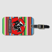 名前をカスタムするチャロホースメスペインのキシカンセラペ ラゲッジタグ (正面横)