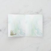 名前をカスタムするチョコレートラボペットドッグ ノートカード (内部)