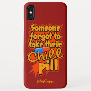 名前をカスタムするチルピルの電話ケース iPhone XS MAXケース