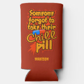 名前をカスタムするチルピル スリム缶クーラー (裏面)