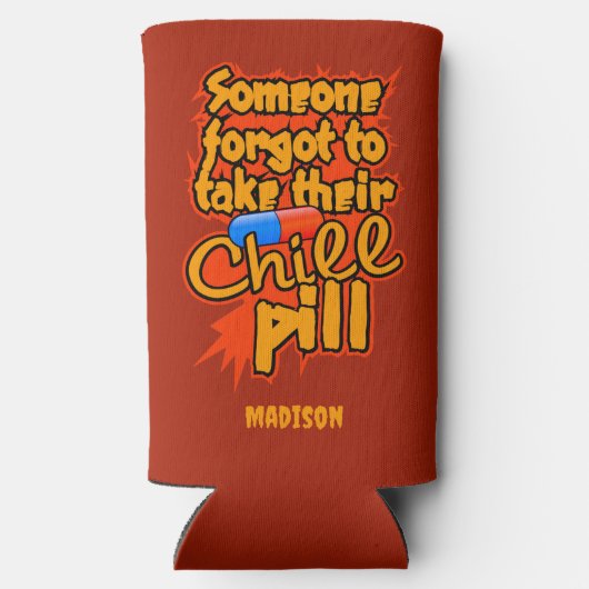 名前をカスタムするチルピル スリム缶クーラー (裏面)