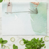 名前をカスタムするチワホアペットドッグ キッチンタオル (折り畳み)