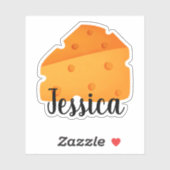 名前をカスタムするチーズ シール (シート)