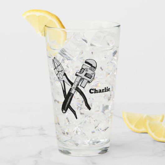 名前をカスタムするツール タンブラーグラス (アイス正面)