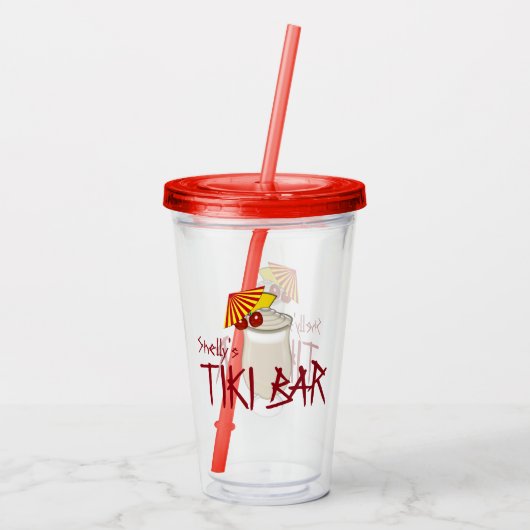 名前をカスタムするティキバー アクリルタンブラー (裏面)