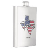 名前をカスタムするテキサス州 フラスク (右)