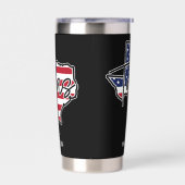 名前をカスタムするテキサス州 保温保冷タンブラー (左面)