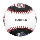 名前をカスタムするテキサス州 野球ボール (裏面)