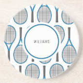 名前をカスタムするテニスラケットコースター コースター (正面)