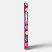 名前をカスタムするテンプレートパープルドーナツパターン Case-Mate iPhoneケース (裏面 / 左)