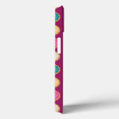 名前をカスタムするテンプレートパープルドーナツパターン Case-Mate iPhoneケース (裏面 / 右)