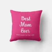 名前をカスタムするテンプレート書道最高の母今まで クッション (裏面)