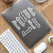 名前をカスタムするテンプレート シール