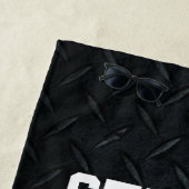 名前をカスタムするディア狩りメンズ〔雄ジカの〕枝角 ビーチタオル (インサイチュ)