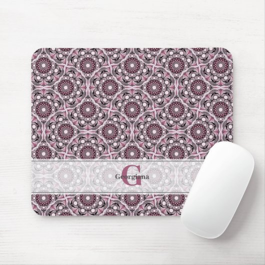 名前をカスタムするデコデュスキーバラさくらんぼブロッサムダラ マウスパッド (マウス)