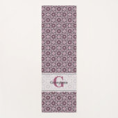 名前をカスタムするデコデュスキーバラさくらんぼブロッサムダラ ヨガマット (正面)