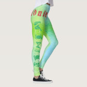 名前をカスタムするデザートサンドトレーニングレギンス レギンス (右)