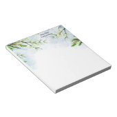 名前をカスタムするトウヒの木の森アウトドア ノートパッド (アングル)