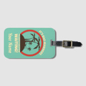 名前をカスタムするトラベルおもしろいバックパッカーラゲージタグ ラゲッジタグ (正面横)