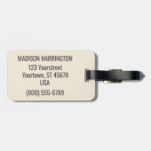 名前をカスタムするトラベルスタンプパターン ラゲッジタグ (裏面横)