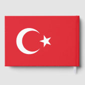 名前をカスタムするトルコ国旗 ゲストブック (裏面)