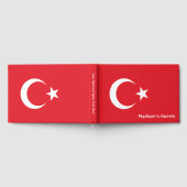 名前をカスタムするトルコ国旗 ゲストブック (全面)