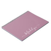 名前をカスタムするトレンディーモダンスクリプスタイリッシュトChic ノートブック (左側)