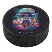 名前をカスタムするトロピカルバケーションドッグ アイスホッケーパック (3/4)