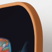 名前をカスタムするトロピカルバケーションドッグ ピックルボールラケット (左詳細)