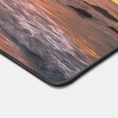 名前をカスタムするトロピカルビーチサンセット デスクマット (コーナー)