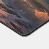 名前をカスタムするトロピカルビーチサンセット デスクマット (コーナー)