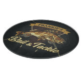 名前をカスタムするトロフィー魚釣りアングラーベイトタックルショップ カッティングボード (角)