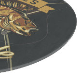 名前をカスタムするトロフィー魚釣りアングラーベイトタックルショップ カッティングボード (角)