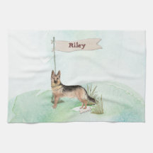 名前をカスタムするドイツシェパードペットドッグ