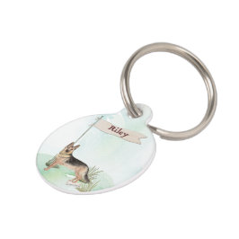 名前をカスタムするドイツシェパードペットドッグ ペット ネームタグ