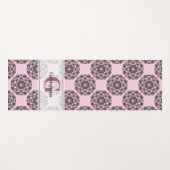 名前をカスタムするドゥスキーバラさくらんぼブロッサムドットマンダラ ヨガマット (正面(横))