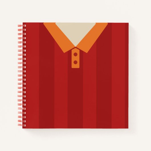 名前をカスタムするナンバーサッカージャージー ノートブック (正面)