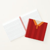 名前をカスタムするナンバーサッカージャージー ノートブック (内部)